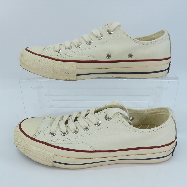 実際に弊社で買取させて頂いたCONVERSE/コンバース Addict CHUCK TAYLOR LEATHER OX 1CL144/26.5の画像 3枚目