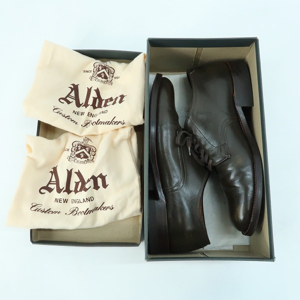 実際に弊社で買取させて頂いたAlden/オールデン TOMORROWLAND/トゥモローランド 別注 ストレートチップシューズ 53710F/7Dの画像 8枚目