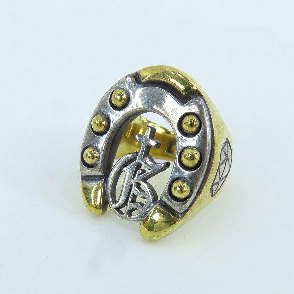 実際に弊社で買取させて頂いたGangsterville×galcia/ギャングスタービル×ガルシア Horse Shoe Trademark Ring/ホースシューリング/13.5号
