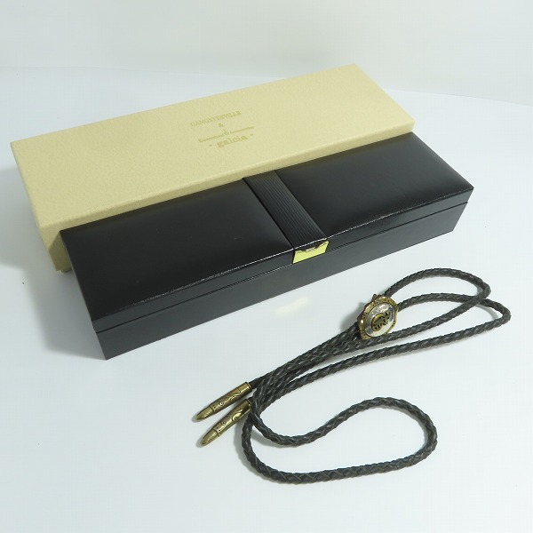 実際に弊社で買取させて頂いた(1)GANGSTERVILLE×Galcia/ギャングスタービル×ガルシア G ループタイ/ボロタイ/ブラス/シルバーの画像 9枚目