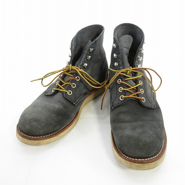 実際に弊社で買取させて頂いたREDWING/レッドウィング BEAMS別注 Plain Toe BOOTS プレーントゥブーツ スウェード/8154 8.5D