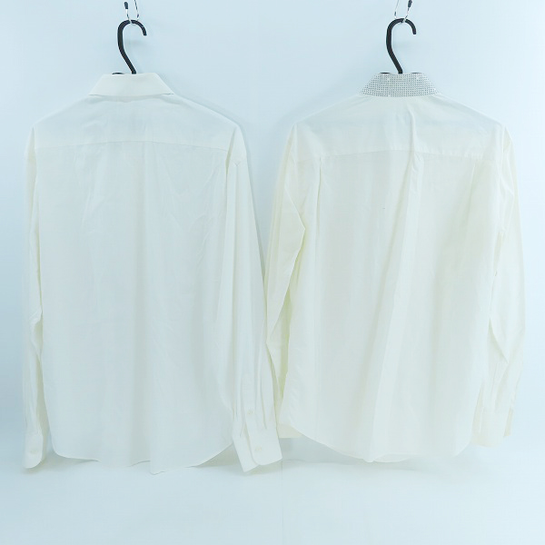 実際に弊社で買取させて頂いたPRADA/プラダ EMPORIO ARMANI/エンポリオアルマーニ ドレスシャツ 2点セットの画像 1枚目
