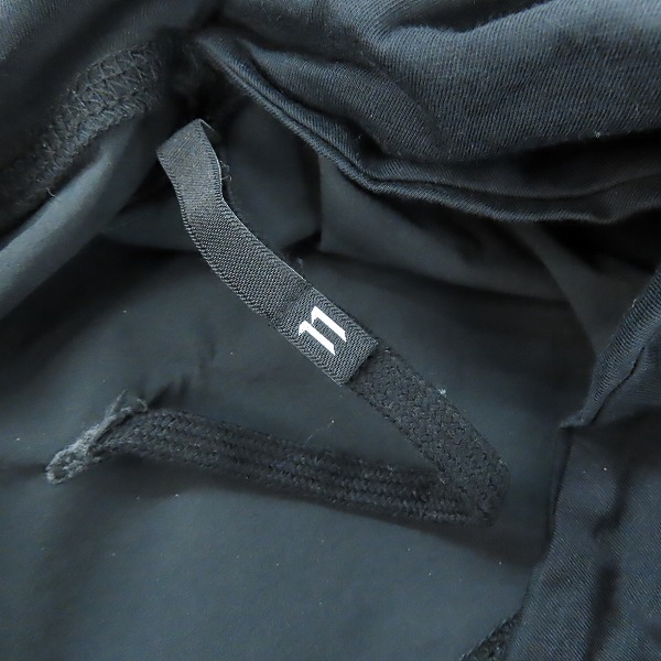 実際に弊社で買取させて頂いた11 by Boris Bidjan Saberi/イレブンバイボリスビジャンサベリ H1B Hoodie in Black H1B F1343の画像 4枚目