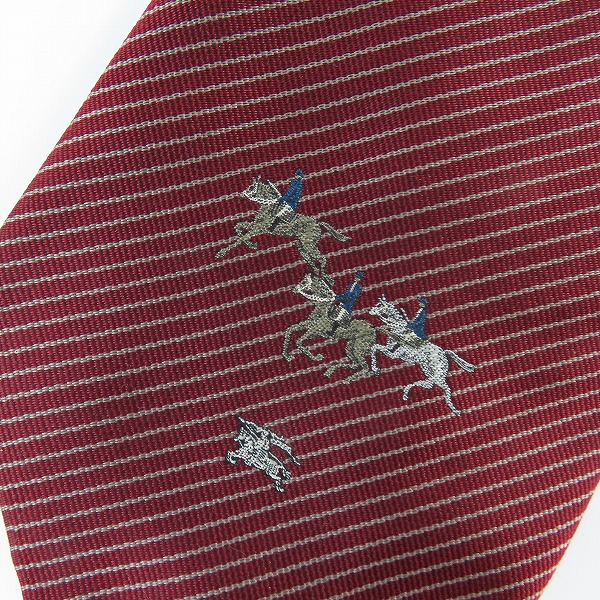 実際に弊社で買取させて頂いたBurberrys/バーバリーズ 刺繍/斜線柄 ネクタイの画像 5枚目