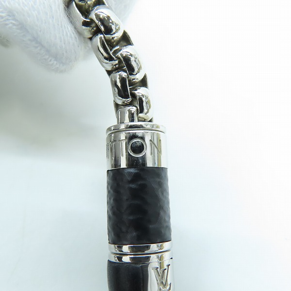 実際に弊社で買取させて頂いたLOUIS VUITTON/ルイヴィトン ブレスレット･チェーン モノグラム･エクリプス M63107の画像 3枚目