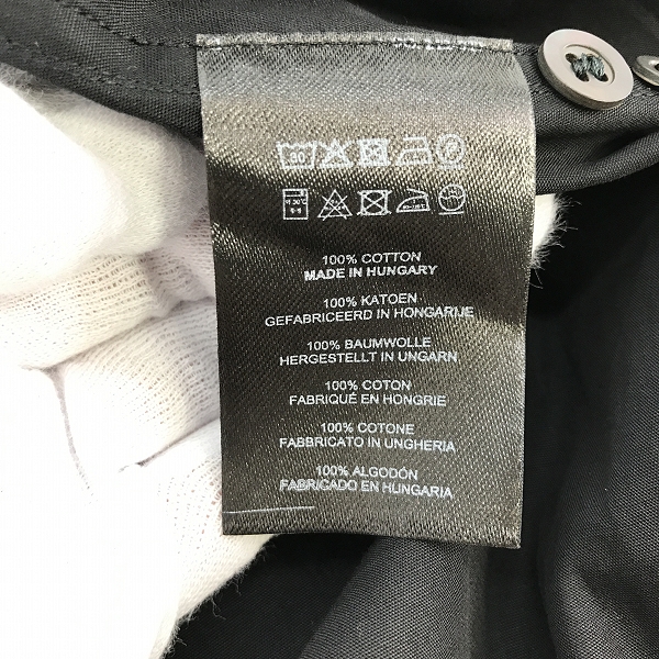 実際に弊社で買取させて頂いたDRIES VAN NOTEN/ドリスヴァンノッテン サイドスリット オーバーサイズロングシャツ 212-527/XLの画像 3枚目