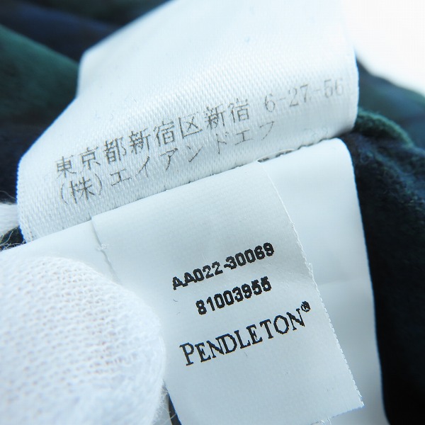 実際に弊社で買取させて頂いた【未使用】PENDLETON/ペンドルトン ザ・ボードシャツ Classic Fit チェック柄 AA022-30069 Sの画像 4枚目