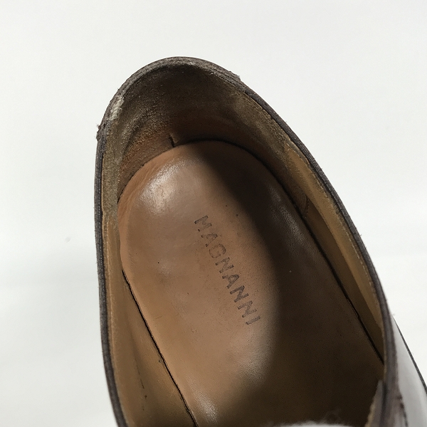 実際に弊社で買取させて頂いたMAGNANNI/マグナーニ プレーントゥ レザーシューズ 12227/41の画像 4枚目