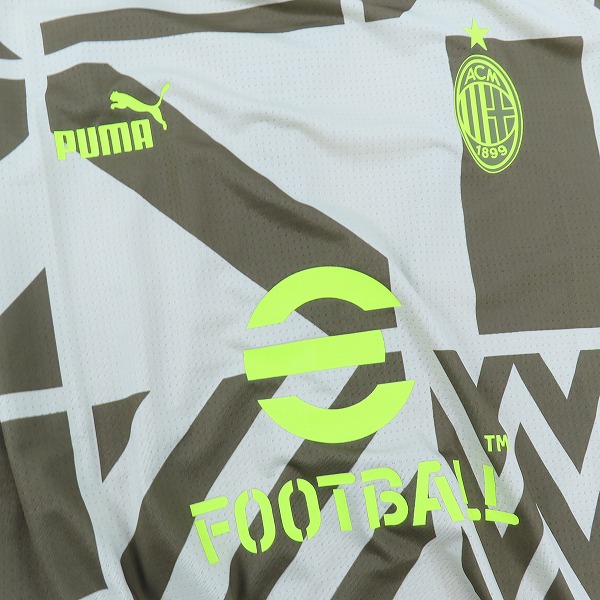 実際に弊社で買取させて頂いた【未使用】PUMA/プーマ 22-23 ACミラン プレマッチ SSシャツ 767549-07/Lの画像 5枚目