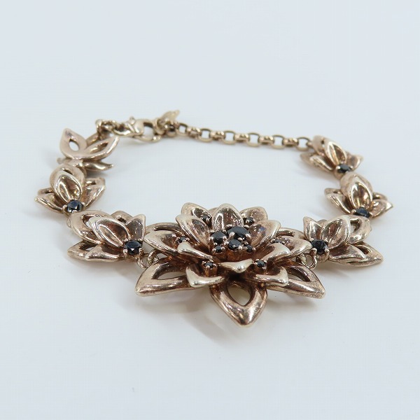 実際に弊社で買取させて頂いたKONRON/コンロン グレースブレスレット シルバーにピンクゴールドコーティングの画像 1枚目