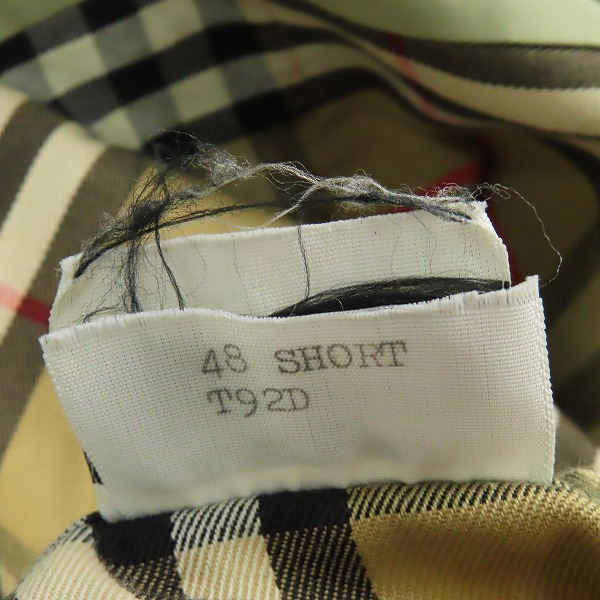 実際に弊社で買取させて頂いたBurberry's/バーバリーズ 裏地チェック柄 トレンチコート 48の画像 5枚目