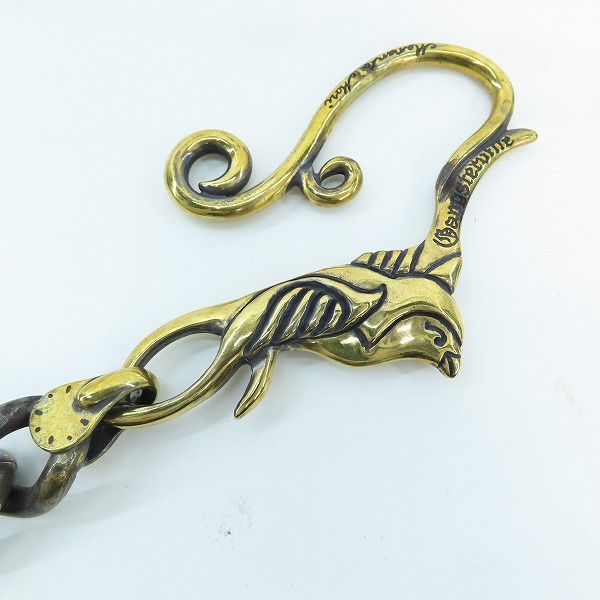 実際に弊社で買取させて頂いた(2)GANGSTERVILLE×Galcia/ギャングスタービル×ガルシア SWALLOW WALLET-CHAIN/スワロー ウォレットチェーン/真鍮/ブラスの画像 2枚目