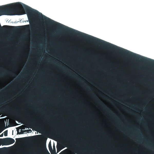 実際に弊社で買取させて頂いたUNDERCOVER/アンダーカバー 22AW TEE FIRE BLACK Tシャツ UC2B3804/4の画像 4枚目