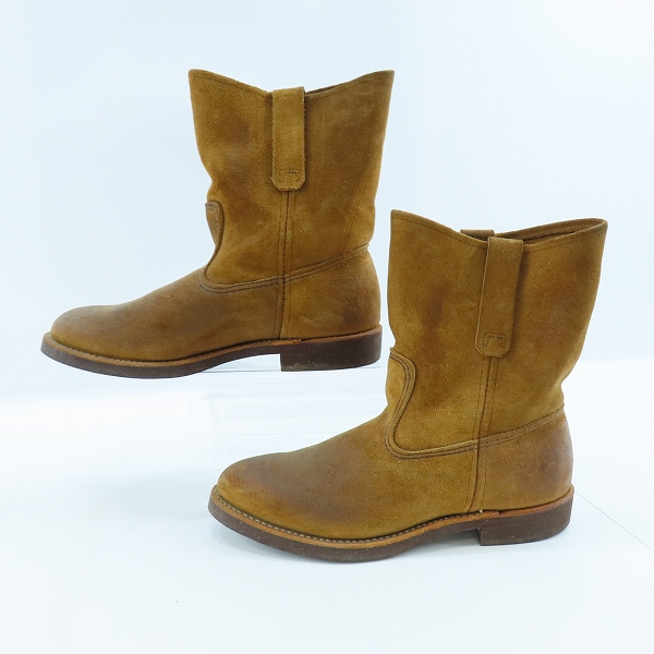 実際に弊社で買取させて頂いたRED WING/レッドウィング スウェードレザー ペコスブーツ 8188/8.5Eの画像 3枚目