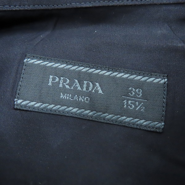 実際に弊社で買取させて頂いた【JPタグ】PRADA/プラダ 長袖ドレスシャツ/39の画像 2枚目