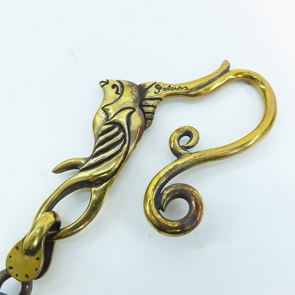 実際に弊社で買取させて頂いたGANGSTERVILLE×Galcia/ギャングスタービル×ガルシア SWALLOW WALLET-CHAIN/スワロー ウォレットチェーン/真鍮/ブラス 50cmの画像 2枚目