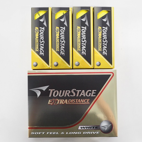 実際に弊社で買取させて頂いた【未使用】BRIDGESTONE/ブリヂストン TOURSTAGE/ツアーステージ EXTRA DISTANCE ゴルフボール 2色 計2ダースの画像 3枚目