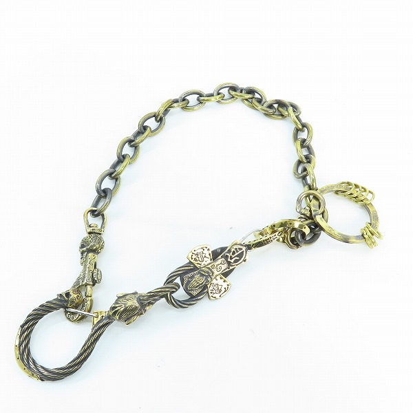 実際に弊社で買取させて頂いたGANGSTERVILLE×Galcia/ギャングスタービル×ガルシア DEVIL/デビル ウォレットチェーン ブラス/真鍮