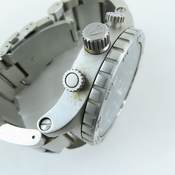 実際に弊社で買取させて頂いたNIXON/ニクソン THE51-30 クロノグラフ ブラック文字盤 腕時計 NA083000【動作未確認】の画像 7枚目