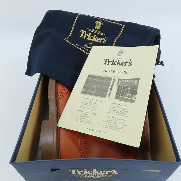 実際に弊社で買取させて頂いたTrickers/トリッカーズ MOLTON/モールトン カントリーブーツ ウイングチップ M2508/6.5の画像 7枚目