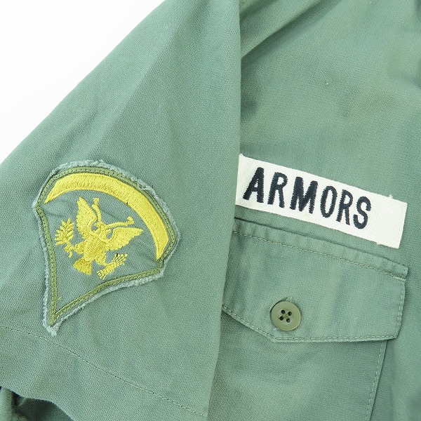 実際に弊社で買取させて頂いたALPHA INDUSTRIES/アルファインダストリーズ ミリタリーシャツ アーミー 半袖 グリーン Mの画像 4枚目