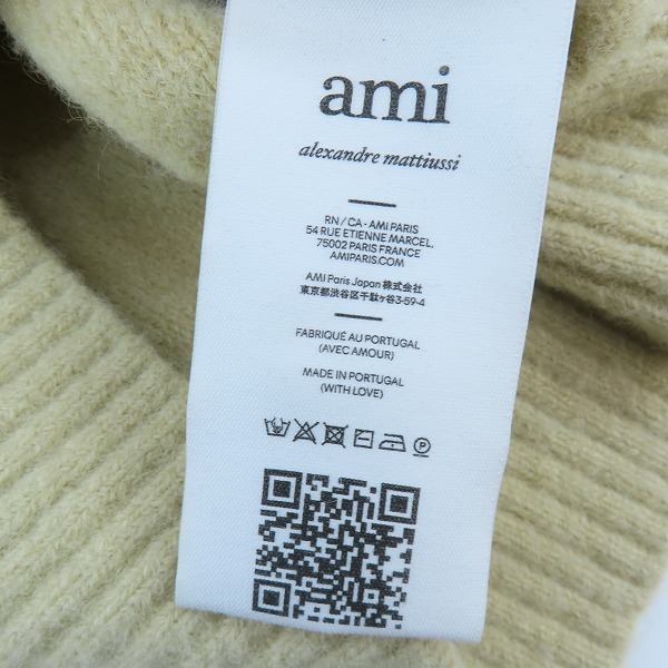 実際に弊社で買取させて頂いたAMI Alexandre Mattiussi/アミアレクサンドルマテュッシ  ハートロゴ クルーネックニット セーター UKS025 KN0032/Lの画像 3枚目