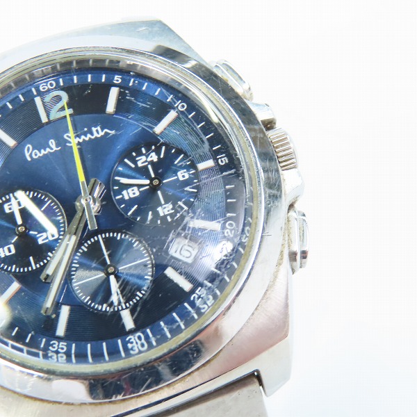 実際に弊社で買取させて頂いたPaulSmith/ポールスミス クロノグラフ クォーツ/腕時計 0520-T002161【動作未確認】の画像 5枚目