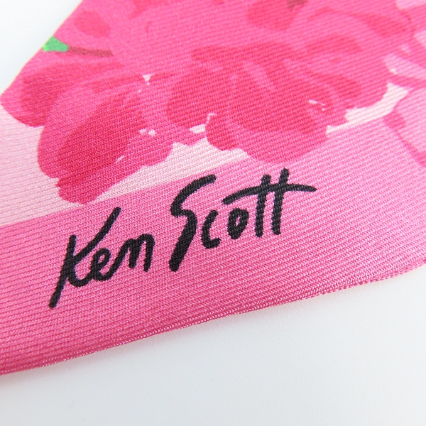 実際に弊社で買取させて頂いたGUCCI/グッチ Ken Scott フローラル  スカーフ/ミッツァの画像 4枚目
