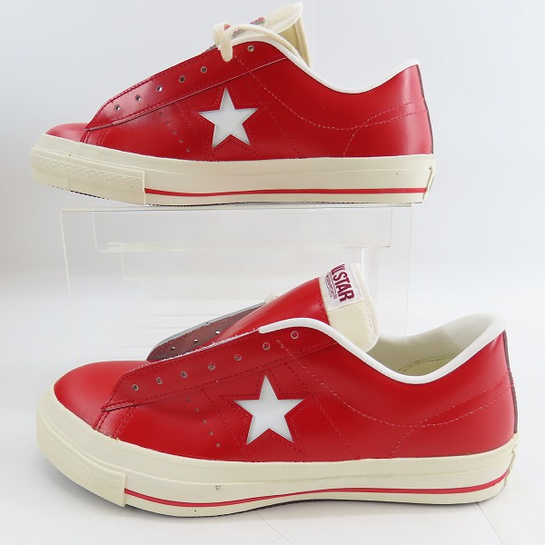 実際に弊社で買取させて頂いたCONVERSE/コンバース ONE STAR OX/ワン スター スニーカー RED/WHITE/9の画像 3枚目