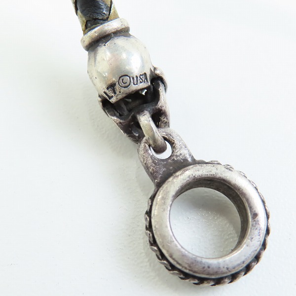 実際に弊社で買取させて頂いたLEATHERS & TREASURES/レザーズアンドトレジャーズ スカル レザーブレスレットの画像 4枚目