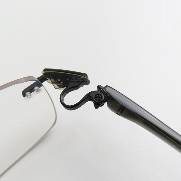 実際に弊社で買取させて頂いた999.9/フォーナインズ ツーポイント/リムレス 度入り眼鏡/メガネフレーム TW-45Tの画像 4枚目