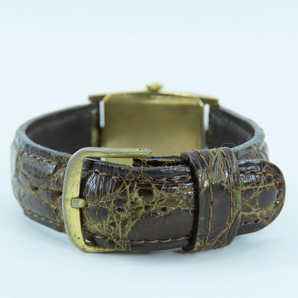 実際に弊社で買取させて頂いたElgin Deluxe/エルジン デラックス 10K ゴールド フィル 10KGF 金張り アンティーク 腕時計の画像 2枚目