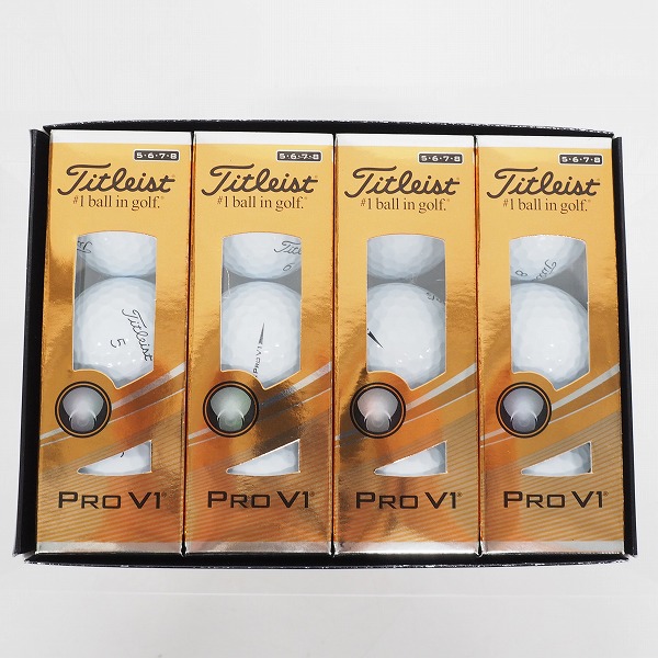 実際に弊社で買取させて頂いた【未使用】Titleist/タイトリスト PRO V1 ゴルフボール ホワイト 1ダース 