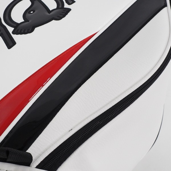 実際に弊社で買取させて頂いたHONMA/ホンマ CB52201 TOUR WORLD/ツアーワールド 9型 5分割キャディバッグ ホワイトの画像 6枚目