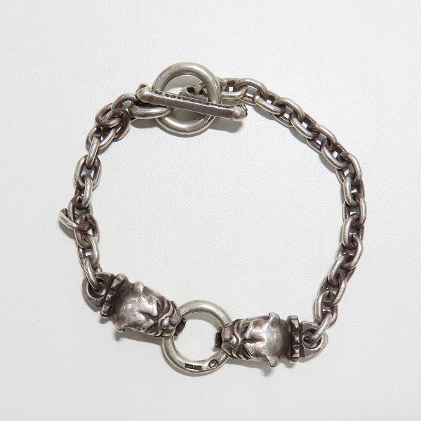 実際に弊社で買取させて頂いたGabor/ガボール インターナショナル クォーター 2ブルドッグヘッド ブレスレットの画像 3枚目