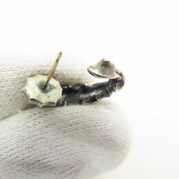 実際に弊社で買取させて頂いたNECROMANCE/ネクロマンス Rat Race/ラットレース スカルピアス 2点セットの画像 5枚目