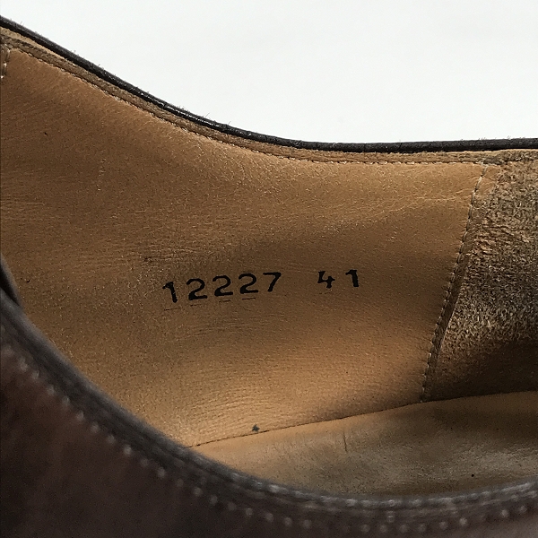 実際に弊社で買取させて頂いたMAGNANNI/マグナーニ プレーントゥ レザーシューズ 12227/41の画像 5枚目