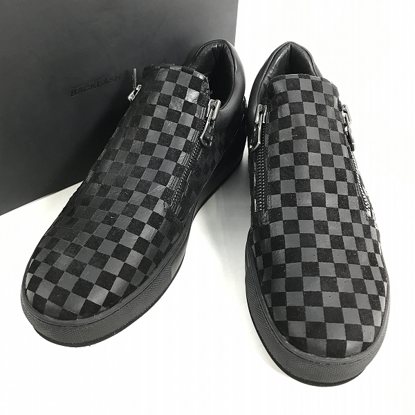 実際に弊社で買取させて頂いたISAMUKATAYAMA BACKLASH/バックラッシュ TRINITY ステアーヌバック レザー スニーカー 618-04  26.0