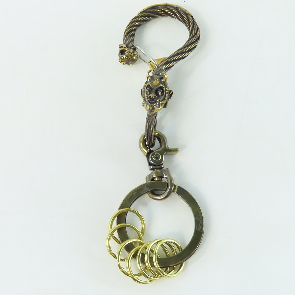 実際に弊社で買取させて頂いた(7)Gangsterville×galcia/ギャングスタービル×ガルシア キーホルダー DEVIL/デビル ブラス 真鍮 キーフック 15cmの画像 1枚目