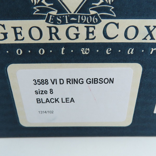 実際に弊社で買取させて頂いたGEORGE COX/ジョージコックス イングランド製 GIBSON/ギブソン ラバーソール シューズ レザー 3588 8の画像 7枚目