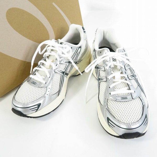 実際に弊社で買取させて頂いたKITH×asics/キス×アシックス Vintage Tech Gel-1130 "Cream/Scarab" ヴィンテージテック ゲル1130 1203A565-100/28
