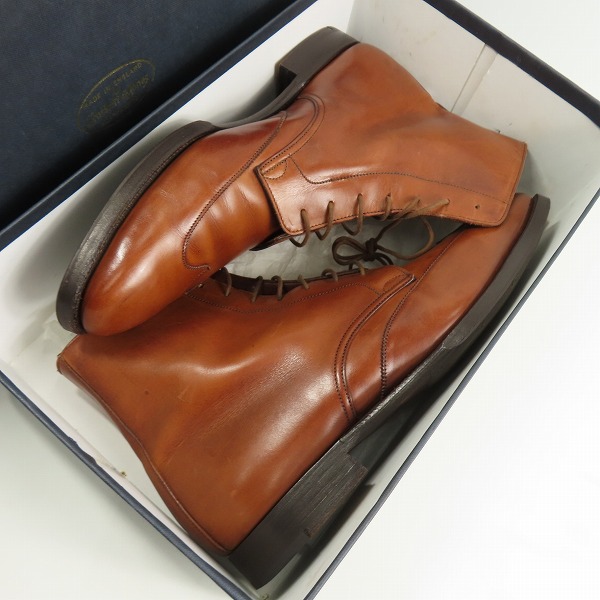 実際に弊社で買取させて頂いたCROCKETT & JONES/クロケット＆ジョーンズ Trading Post 20th記念 レースアップブーツ 5035-11B/8Dの画像 8枚目
