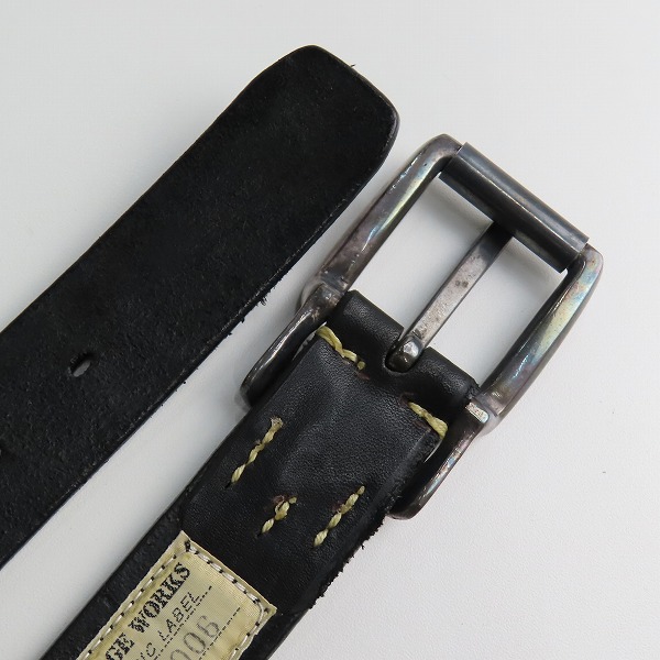 実際に弊社で買取させて頂いたVINTAGE WORKS/ヴィンテージ ワークス レザーベルト DH5638 33/84の画像 2枚目
