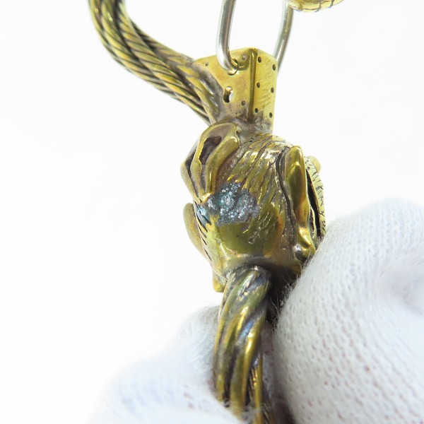 実際に弊社で買取させて頂いた(6)Gangsterville×galcia/ギャングスタービル×ガルシア キーホルダー DEVIL/デビル ブラス 真鍮 キーフック 15cmの画像 7枚目