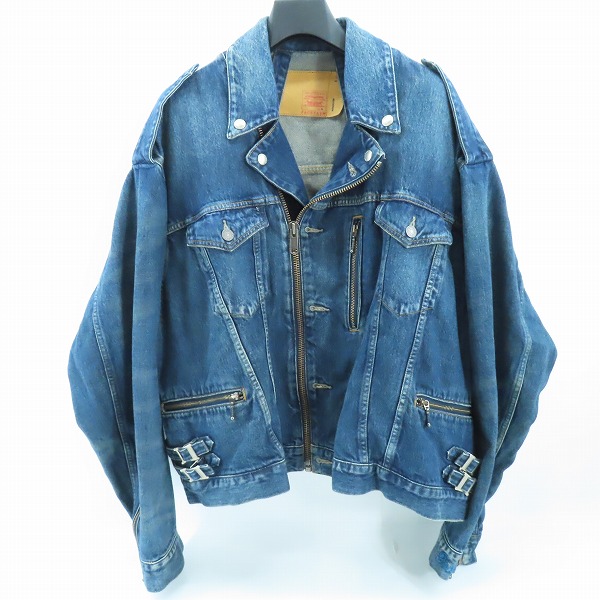 実際に弊社で買取させて頂いたFACETASM × Levis/ファセッタズム×リーバイス BIKERS TRUCKER/バイカーデニムトラッカージャケット YA-JK-U06/XL
