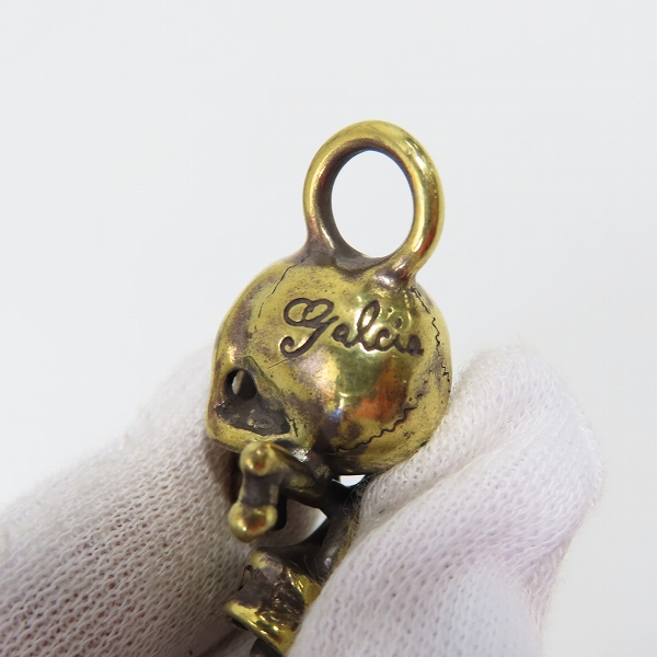 実際に弊社で買取させて頂いた（2）GANGSTERVILLE×Galcia/ギャングスタービル×ガルシア SKULL/スカル ブラス/真鍮 ペンダントトップの画像 4枚目