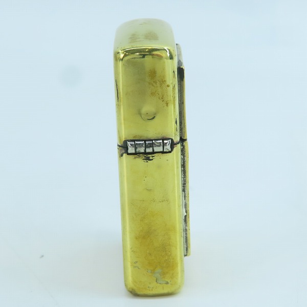 実際に弊社で買取させて頂いたZIPPO/ジッポー Gangsterville×galcia/ギャングスタービル×ガルシア ARMOR TYPE BRASS DEVIL CROSS 2018年製の画像 3枚目