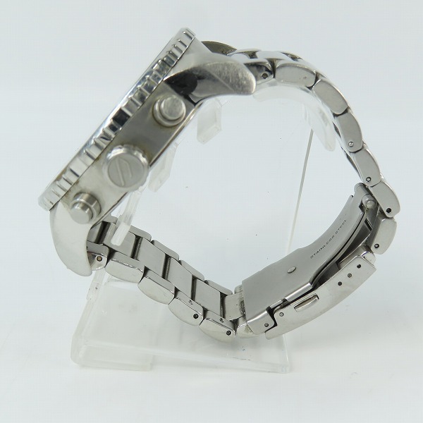 実際に弊社で買取させて頂いたDIESEL/ディーゼル ビックフェイス 海外モデル クロノ 腕時計/DZ-4209【動作未確認】の画像 1枚目