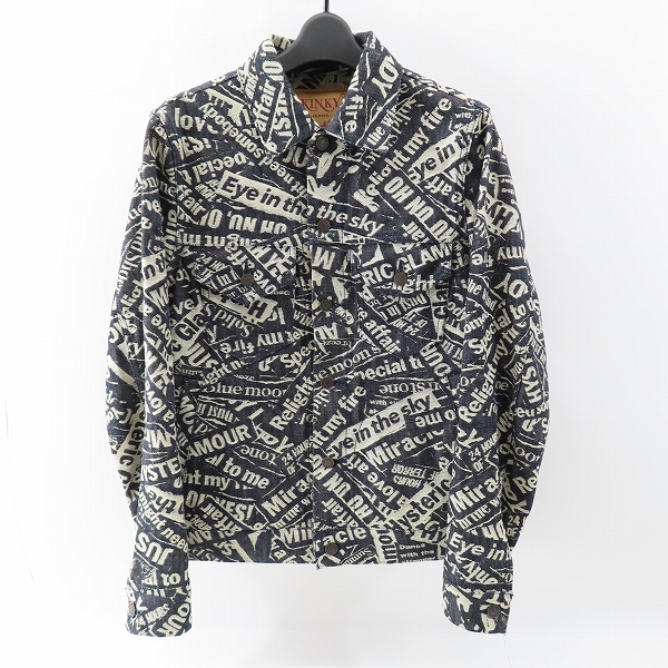 実際に弊社で買取させて頂いたHYSTERIC GLAMOUR/ヒステリックグラマー RIDE ON TIMEジャカード RAWデニムGジャン 02191AB11 S