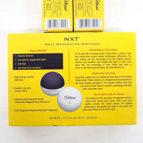 実際に弊社で買取させて頂いた【未使用】Titleist/タイトリスト NTX ゴルフボール ホワイト 計18個の画像 4枚目